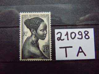 Фото марки Французская Экваториальная Африка 1947г **