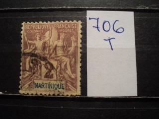 Фото марки Франц. Мартиника 1892г
