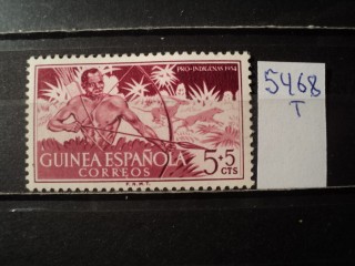 Фото марки Испан. Гвинея 1954г *