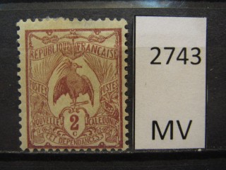 Фото марки Франц. Новая Каледония 1905г *