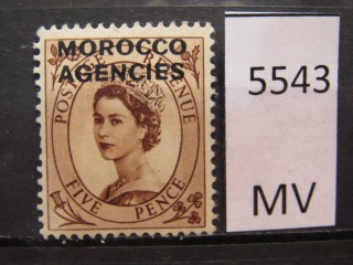 Фото марки Брит. Марокко 1953г *