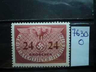 Фото марки Германская оккупация Польши 1940г *