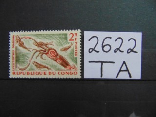 Фото марки Конго 1964г **