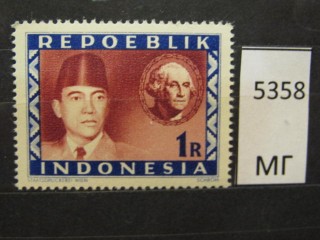 Фото марки Индонезия 1947г *
