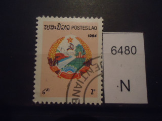 Фото марки Лаос 1984г