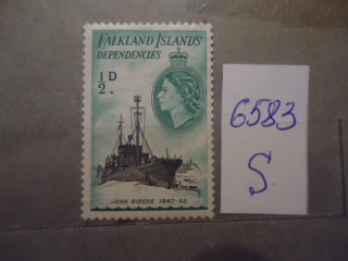 Фото марки Брит. Фолклендские острова 1954г *