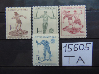 Фото марки Чехословакия серия 1951г *