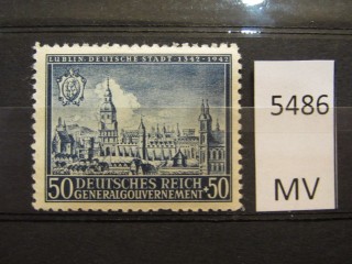 Фото марки Германская оккупация Польши 1942г *