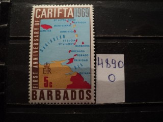 Фото марки Брит. Барбадос 1969г **