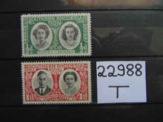 Фото марки Британская Южная Родезия серия 1947г **