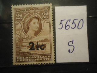 Фото марки Бечуанленд 1961г надпечатка **