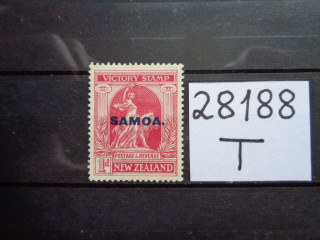 Фото марки Британская Самоа 1920г **