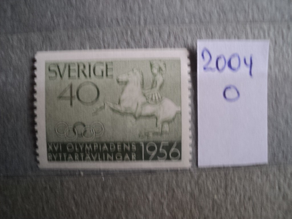 Фото марки Швеция 1956г **