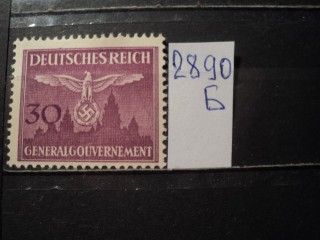 Фото марки Германская оккупация Польши 1943г **