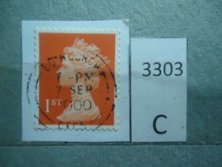 Фото марки Великобритания Вырезка из конверта