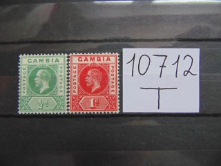 Фото марки Британская Гамбия 1912г *