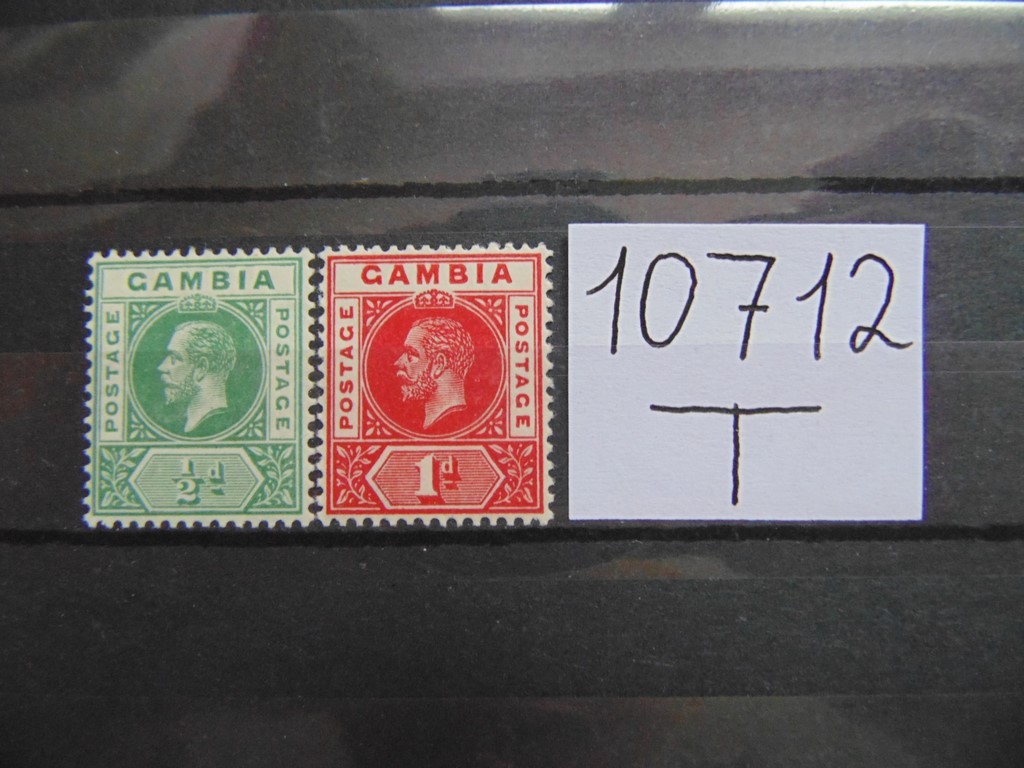 Фото марки Британская Гамбия 1912г *