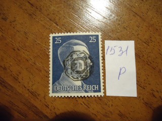 Фото марки Германская оккупация Любау 1945г **