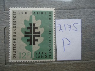 Фото марки Германия СААР 1957г **