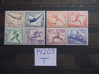 Фото марки 3-й Рейх серия из блоков 1936г **