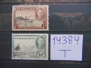 Фото марки Британская Ньяса 1945г **