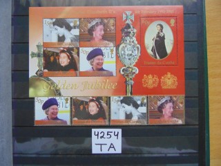 Фото марки Британский Тристан Да Кунья блок+серия 2002г **
