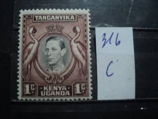 Фото марки Танганьика 1938г **