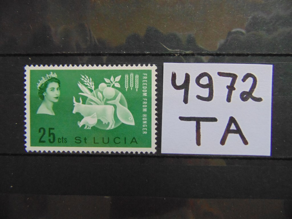 Фото марки Британская Сент Люсия марка 1963г **