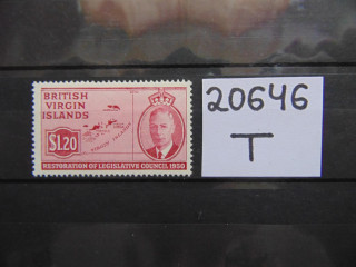 Фото марки Британские Виргинские Острова 1951г *