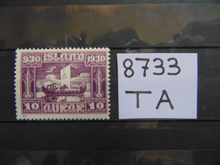 Фото марки Исландия 1930г *