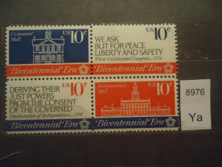 Фото марки США 1974г квартблок **
