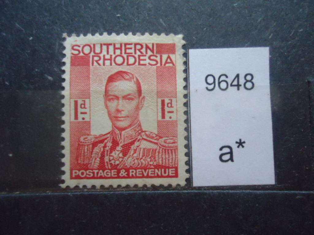Фото марки Брит. Южная Родезия 1937г