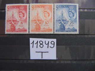 Фото марки Британская Св. Люсия серия 1960г **