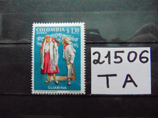 Фото марки Колумбия марка авиапочта 1970г **