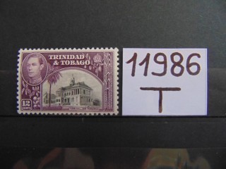 Фото марки Британские Тринидад и Тобаго 1938г **