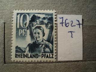 Фото марки Германия зона оккупации Рейланд 1947г **