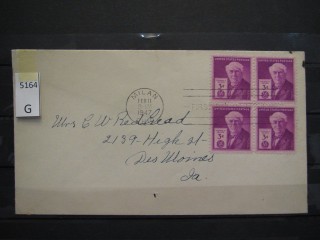 Фото марки США 1947г FDC (первый день гашения)