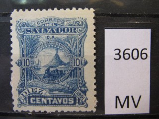 Фото марки Сальвадор 1891г *