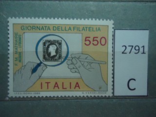 Фото марки Италия 1986г **