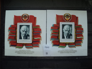 Фото марки СССР 1981г блоки (разного оттенка бумага и лицо) **