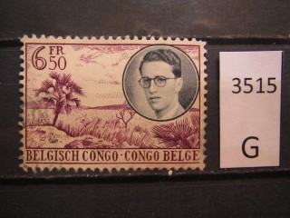 Фото марки Бельгийское Конго 1955г *