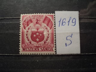 Фото марки Самоа 1952г *