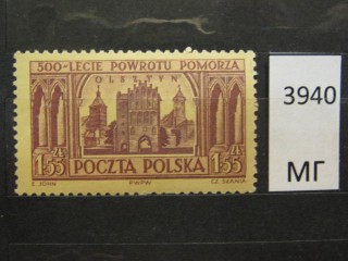 Фото марки Польша 1954г *