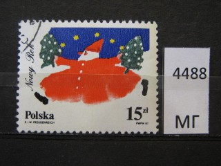 Фото марки Польша 1986г