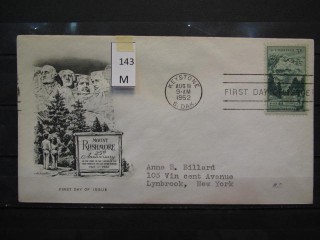 Фото марки США 1952г FDC (первый день гашения)