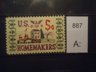 Фото марки США 1964г **