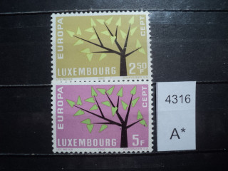 Фото марки Люксембург серия 1962г **