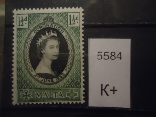 Фото марки Брит. Мальта 1953г **