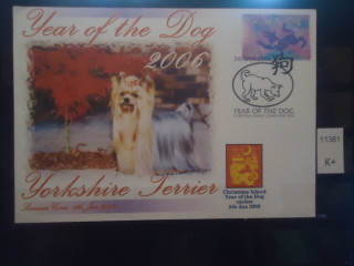 Фото марки Остров Рождества 2006г конверт