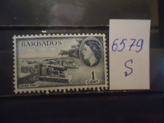 Фото марки Брит. Барбадос 1954г *